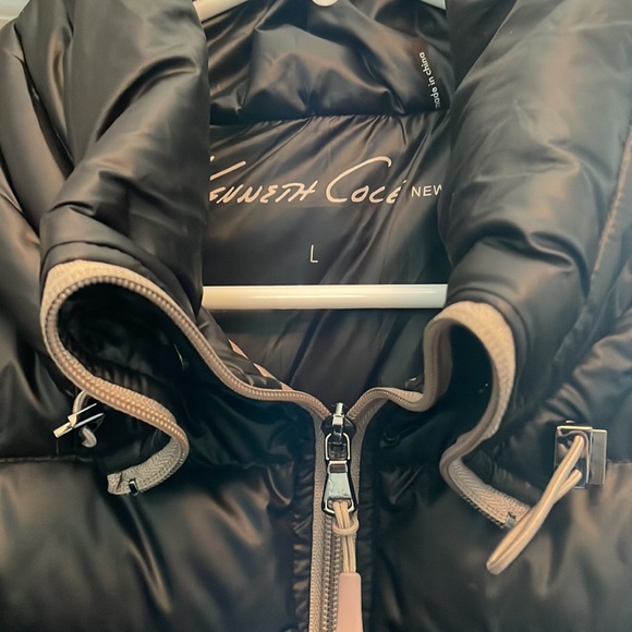 Women’s Kenneth Cole Black Puffer Size L - Picture 5 of 8